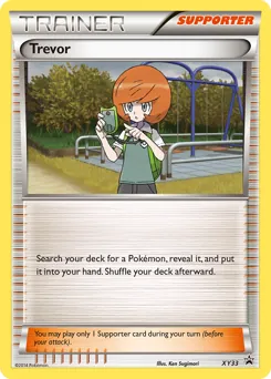 XY Black Star Promos Trevor Pokémon card
